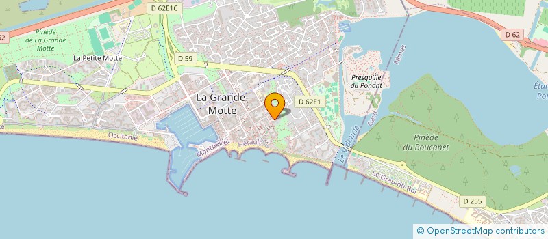 localisation de l'entreprise MONSIEUR MICHEL RIVIERE à LA GRANDE-MOTTE