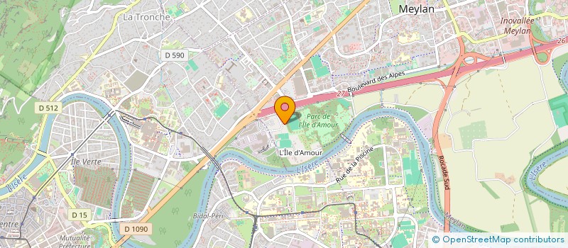 localisation de l'entreprise MONSIEUR MICHEL RIVIERE  MEYLAN