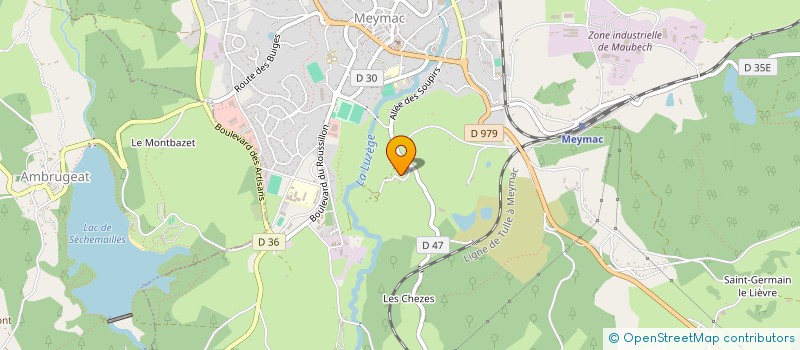 localisation de l'entreprise MONSIEUR MICHEL ROBERT  MEYMAC