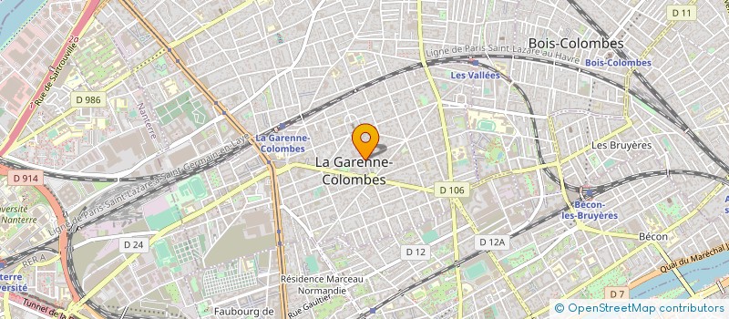 localisation de l'entreprise MONSIEUR MICHEL ROBIN à LA GARENNE-COLOMBES