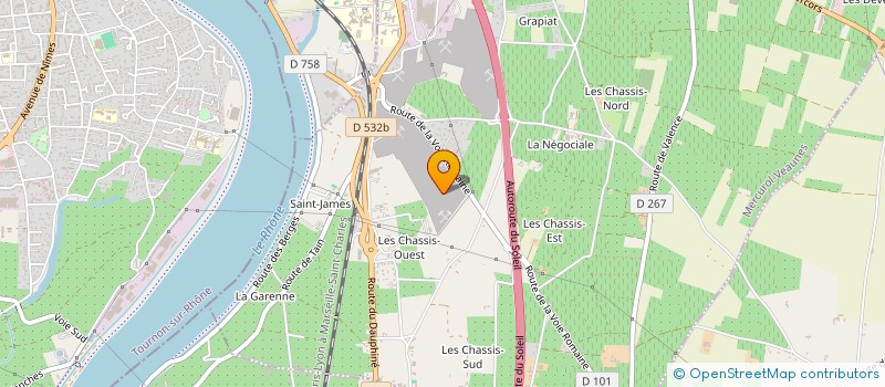 localisation de l'entreprise MONSIEUR MICHEL ROBIN  MERCUROL-VEAUNES