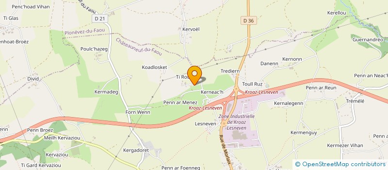 localisation de l'entreprise MONSIEUR MICHEL ROBIN à CHATEAUNEUF-DU-FAOU