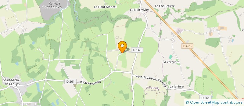 localisation de l'entreprise MONSIEUR MICHEL ROCH  JULLOUVILLE