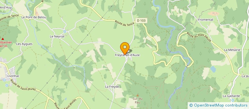 localisation de l'entreprise MONSIEUR MICHEL ROCHE à SAINT-JEURES