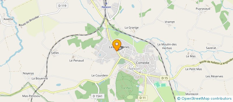 localisation de l'entreprise MONSIEUR MICHEL ROCHE  NEXON