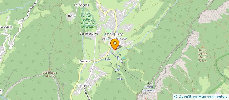 localisation de l'entreprise MONSIEUR MICHEL ROCHE  LE SAPPEY-EN-CHARTREUSE