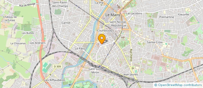 localisation de l'entreprise MONSIEUR MICHEL ROCHER  LE MANS