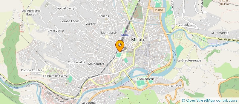 localisation de l'entreprise MONSIEUR MICHEL RODIER à MILLAU