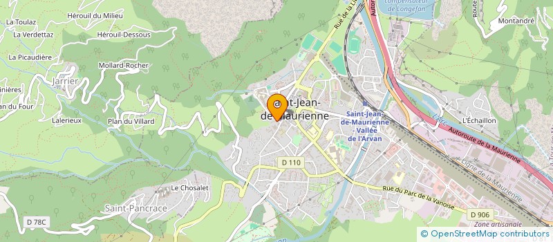 localisation de l'entreprise MONSIEUR MICHEL RODRIGUES à SAINT-JEAN-DE-MAURIENNE