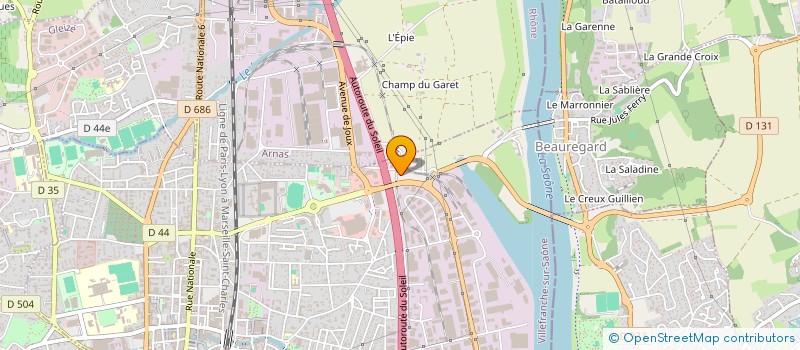 localisation de l'entreprise MONSIEUR MICHEL ROGNARD  VILLEFRANCHE-SUR-SAONE