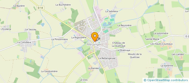 localisation de l'entreprise MONSIEUR MICHEL ROINARD  MESANGER