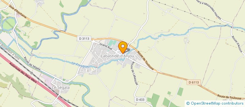 localisation de l'entreprise MONSIEUR MICHEL ROLLAND  LABASTIDE-D'ANJOU