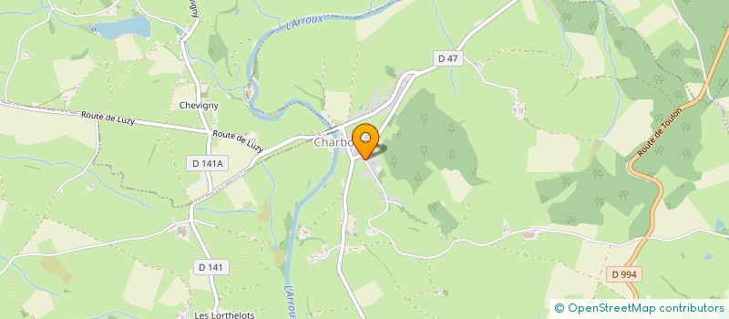 localisation de l'entreprise MONSIEUR MICHEL RONDEAU  CHARBONNAT