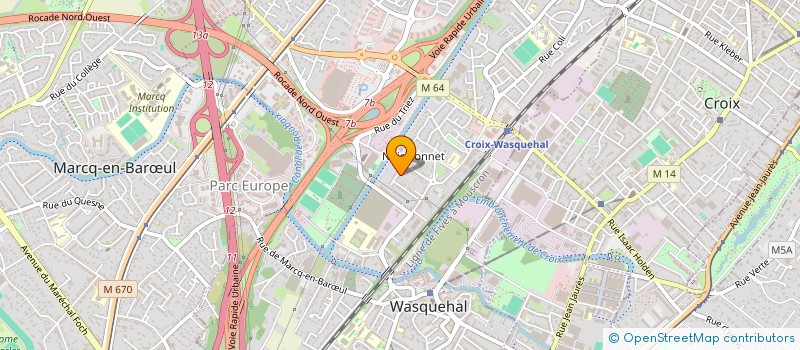 localisation de l'entreprise MONSIEUR MICHEL RONDELAERE  WASQUEHAL