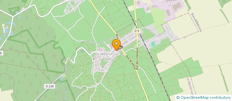 localisation de l'entreprise MONSIEUR MICHEL RONDELLE  LE MESNIL-SUR-OGER