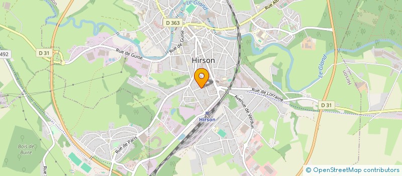 localisation de l'entreprise MONSIEUR MICHEL RONSAIN à HIRSON