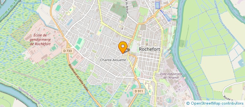 localisation de l'entreprise MONSIEUR MICHEL ROQUES  ROCHEFORT