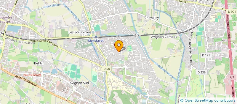 localisation de l'entreprise MONSIEUR MICHEL ROSELLO  AVIGNON