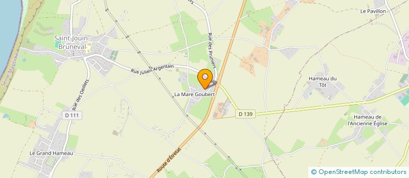 localisation de l'entreprise MONSIEUR MICHEL ROSET  SAINT-JOUIN-BRUNEVAL