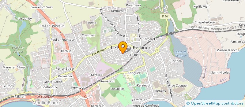 localisation de l'entreprise MONSIEUR MICHEL ROUGETET  LE RELECQ-KERHUON