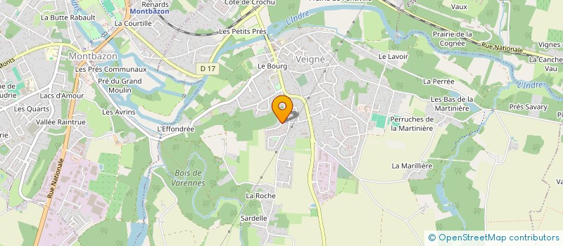 localisation de l'entreprise MONSIEUR MICHEL ROUILLON  VEIGNE