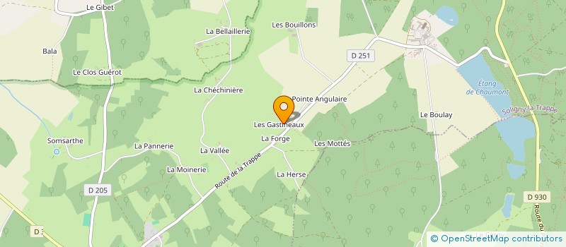localisation de l'entreprise MONSIEUR MICHEL ROULLE à SOLIGNY-LA-TRAPPE