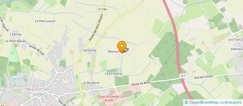 localisation de l'entreprise MONSIEUR MICHEL ROUSSE  BEAUFORT-EN-ANJOU