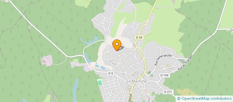 localisation de l'entreprise MONSIEUR MICHEL ROUSSELIN  LA MACHINE