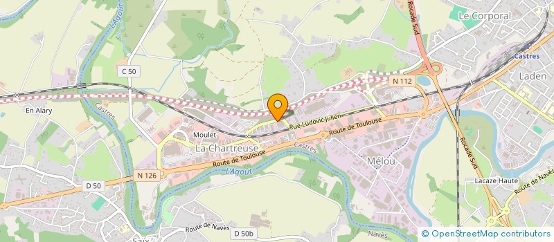 localisation de l'entreprise MONSIEUR MICHEL ROUSSY  CASTRES