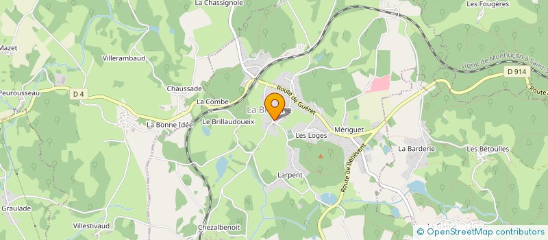 localisation de l'entreprise MONSIEUR MICHEL ROUX à SAINTE-FEYRE
