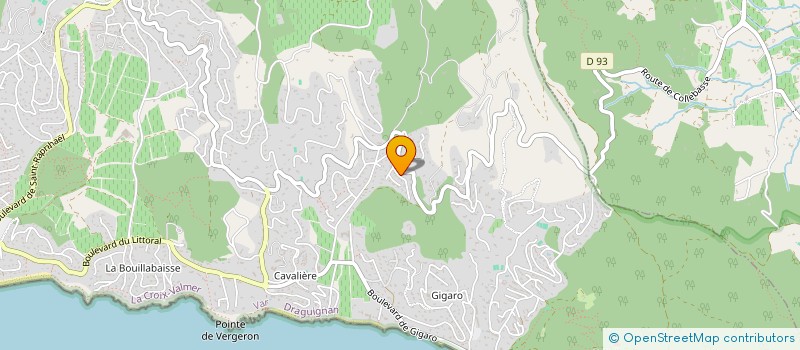 localisation de l'entreprise MONSIEUR MICHEL ROUX  LA CROIX-VALMER
