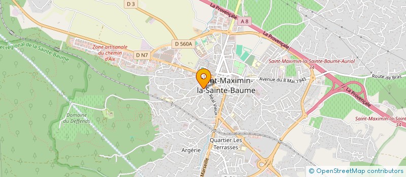 localisation de l'entreprise MONSIEUR MICHEL ROUX à SAINT-MAXIMIN-LA-SAINTE-BAUME