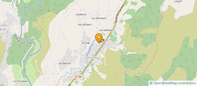 localisation de l'entreprise MONSIEUR MICHEL ROUX  VESSEAUX