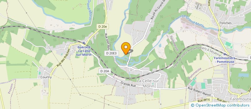 localisation de l'entreprise MONSIEUR MICHEL ROY à LA CELLE-SUR-MORIN