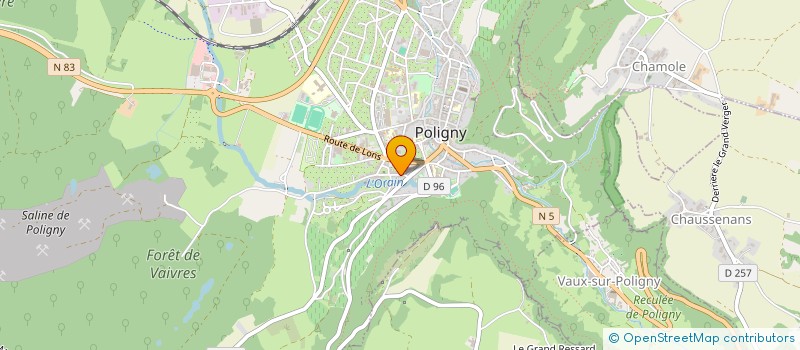 localisation de l'entreprise MONSIEUR MICHEL ROY  POLIGNY