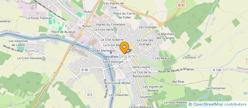 localisation de l'entreprise MONSIEUR MICHEL ROY  DESCARTES