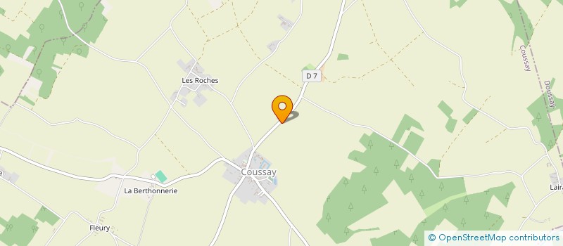 localisation de l'entreprise MONSIEUR MICHEL ROYER  COUSSAY