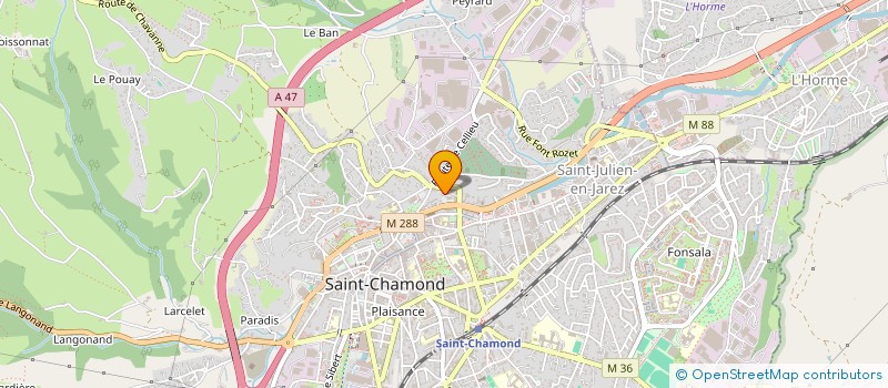 localisation de l'entreprise MONSIEUR MICHEL RUBET à SAINT-CHAMOND