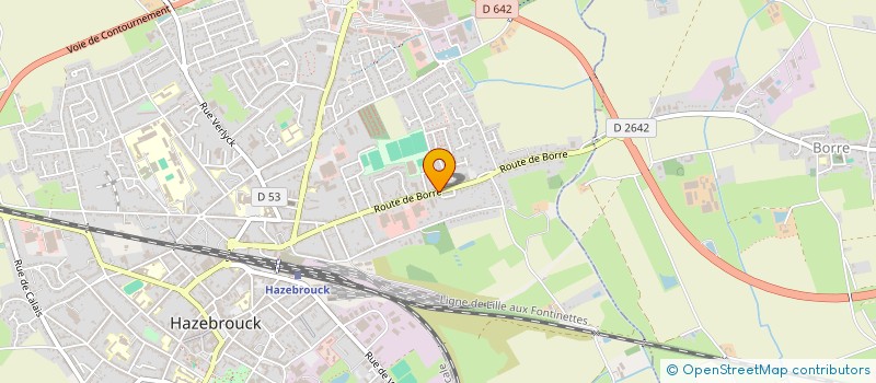 localisation de l'entreprise MONSIEUR MICHEL RUCKEBUSCH à HAZEBROUCK