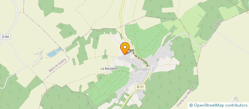 localisation de l'entreprise MONSIEUR MICHEL RUELLE  DOMPTIN