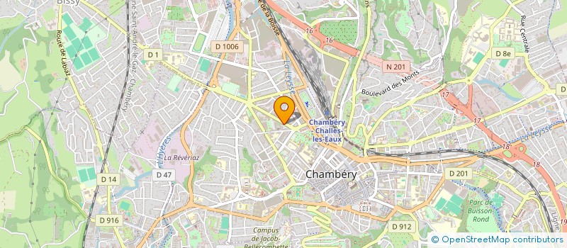 localisation de l'entreprise MONSIEUR MICHEL RUELLE à CHAMBERY