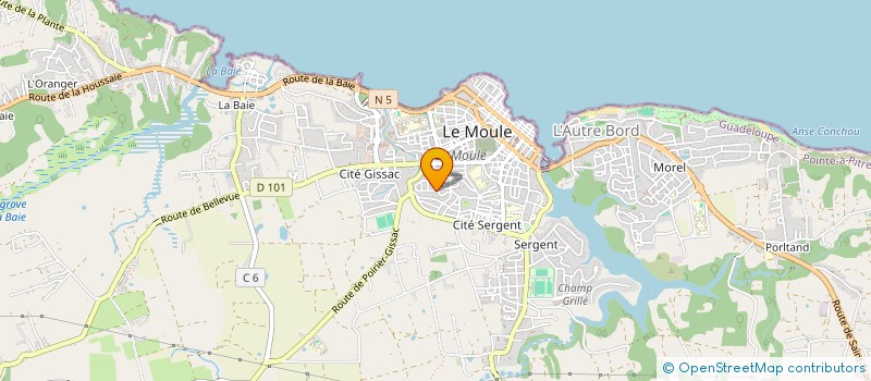localisation de l'entreprise MONSIEUR MICHEL RUFFE à LE MOULE