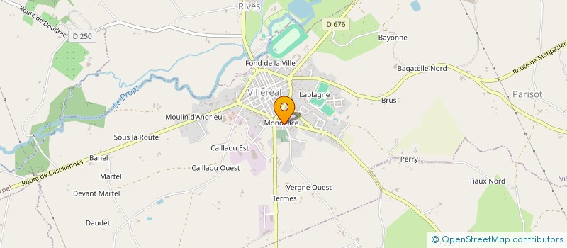 localisation de l'entreprise MONSIEUR MICHEL RUMEAU  VILLEREAL