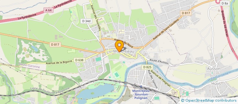 localisation de l'entreprise MONSIEUR MICHEL RUMEAU  MONTREJEAU