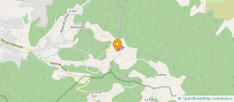 localisation de l'entreprise MONSIEUR MICHEL RUYSSEN  DIEULEFIT