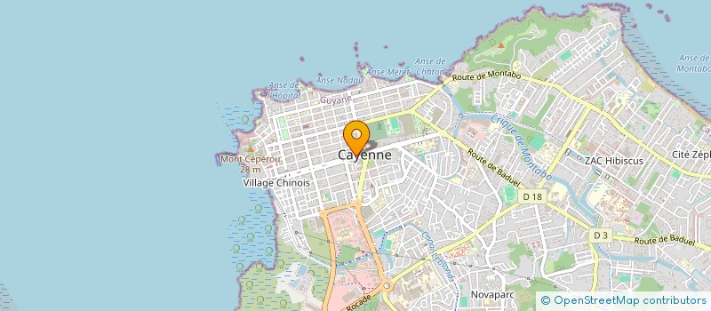 localisation de l'entreprise MONSIEUR MICHEL SABATER  CAYENNE