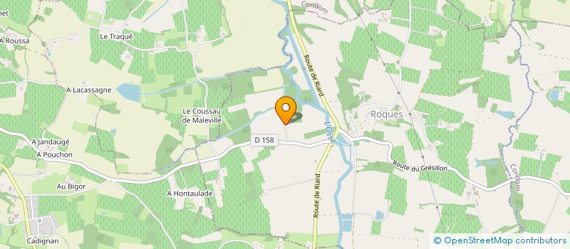 localisation de l'entreprise MONSIEUR MICHEL SABATHIER  VALENCE-SUR-BAISE