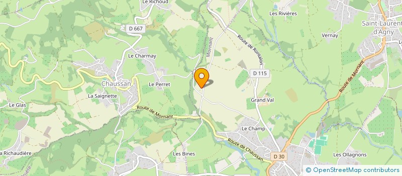 localisation de l'entreprise MONSIEUR MICHEL SABOT à CHAUSSAN