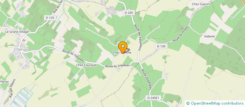 localisation de l'entreprise MONSIEUR MICHEL SABOURAUD  CHENAC SAINT SEURIN D'UZET