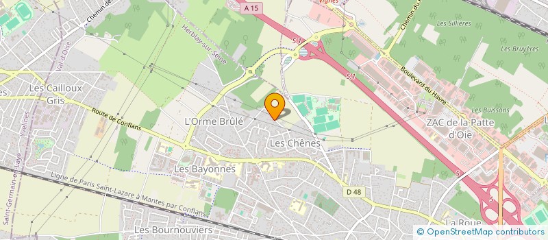 localisation de l'entreprise MONSIEUR MICHEL SAGE  HERBLAY-SUR-SEINE